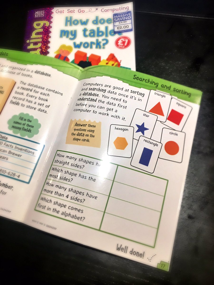 BradleyDardis's tweet photo. #Computing leaders get yourself down to @Poundland or @TheWorksStores to get your 🙌 on these amazing #KS1 #KS2 work books just £1 each‼️Computing concepts broken down into simple basic nuggets of information👍

👏to @chris_swan for recommending #Coding #Computerscience #caschat https://t.co/3hh0Gt1sxR