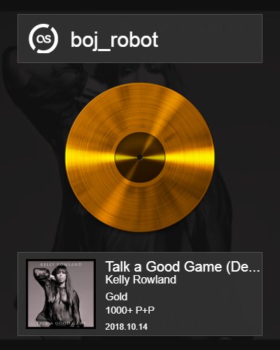 boj_robot's tweet photo. my new gold certified albums #lastfm #zerocharts https://t.co/h2gnbu7h2e