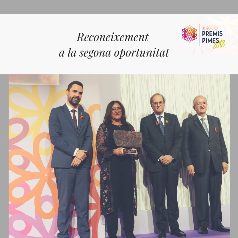 AntoniCanete's tweet photo. 🎖️#31PremisPimes
Reconeixement a la segona oportunitat empresarial
L'empresària Anna Mendoza, d’estar a punt de tancar la seva empresa, a triplicar la facturació i incrementar la plantilla, gràcies al programa #Emppersona @fundacio_pimec https://t.co/iUvQpLgAcR