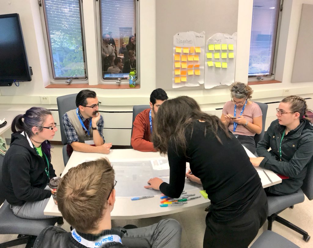 YEGardenSuites's tweet photo. Just wrapped up our laneway design charrette w/ @placecanada! Very impressed by everyone’s creativity & ideas for laneway activation! Definitely using this session as inspiration for our future work. Big thx to Chris from @Beljandevt for joining us! #gardensuites #yeginfill https://t.co/AKgOV2Xhli