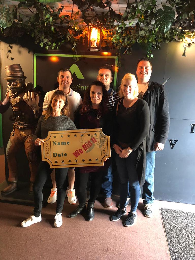 PlymEscape's tweet photo. This lot enjoyed escaping the Theatre today https://t.co/AzY9kh19Z7