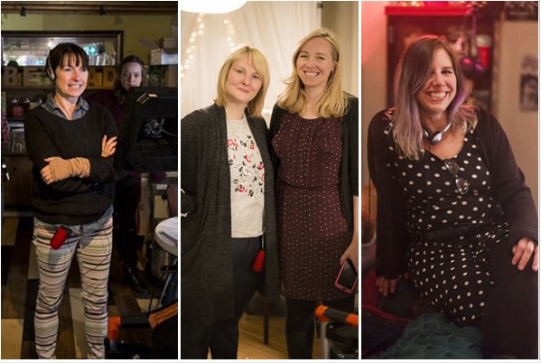 HRTheMovie's tweet photo. Just 1 week til the NL Premiere of Hopeless Romantic @SJIWFF Closing Night Gala in @CityofStJohns Oct.21/7pm. Photo features NL directors @HartLatonia @deannefoley @IamRuthLawrence and @visionaryhag .  #telefilm #nlfdc #nsbi https://t.co/xTzyB3O8X2