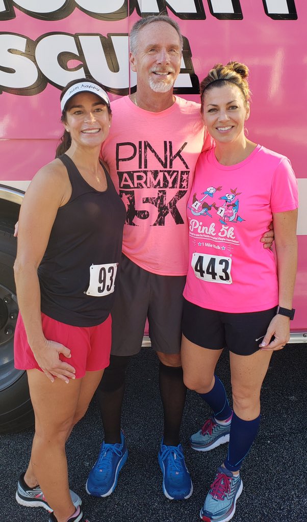 a__crawford's tweet photo. Fun times racing the #PinkArmy5k this morning. Proud of our @WESPANTHER student, David, for racing! Congrats to @FlaglerSoup and @wesSTEMacademy βs Mr. Evans on their super fast finishes! https://t.co/hXw9zqU5tb