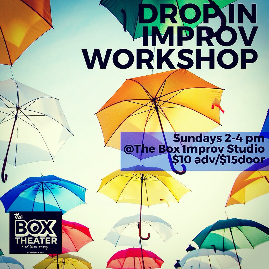 Check us out today hosting The Box’s Sunday Drop In workshop!