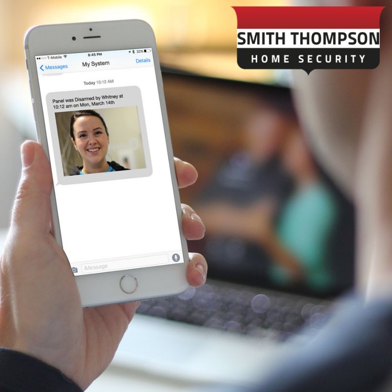 SmithThompsonTX's tweet photo. Our touchscreen has a 5MP camera built into the panel itself. See when your family gets home with a picture texted right to your phone! Full home automation $29.95/month, with video, no contract. https://t.co/lE9PQSCAqp https://t.co/OAS0kPNFW8