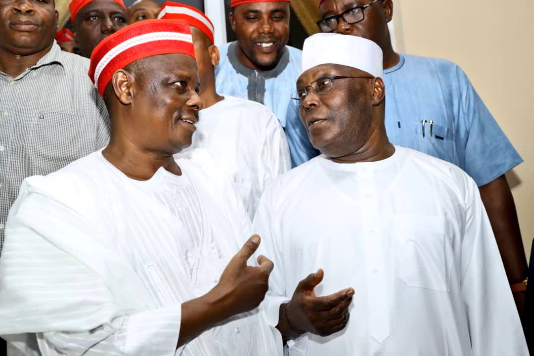 atiku's tweet image. Last night, I received Senator Rabiu Kwankwaso and his supporters at my home. We both agree that the task of restoring the Nigerian economy for all Nigerians is one we must do together. #LetsGetNigeriaWorkingAgain.