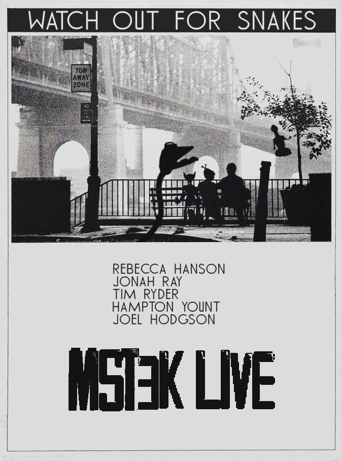 brotherzee's tweet photo. #MST3K in #NYC
#MST3KLive #WatchOutForSnakesTour https://t.co/mDv4y3eTEt