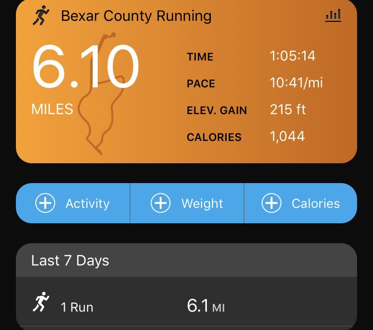 Horatio757's tweet photo. 10k #run in #SanAntonio this morning. Hopefully the last #hotrun of the year😉. Looking forward to cooler temps in #Texas😊 #Runhappy, #running, #Sundayrun, #runfocus https://t.co/xpvy11SQTS
