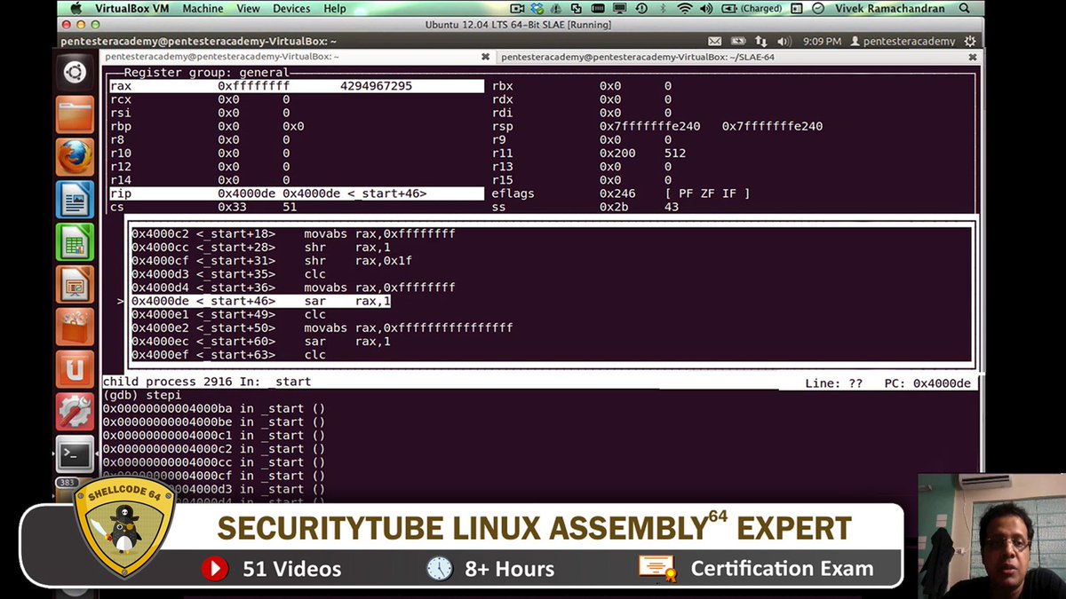 SecurityTube's tweet photo. Get #SLAE64 Certified https://t.co/Q9cTUOK4q7 Write custom encoders & crypters from the very basics - Register Today! https://t.co/me5SEAHbWa