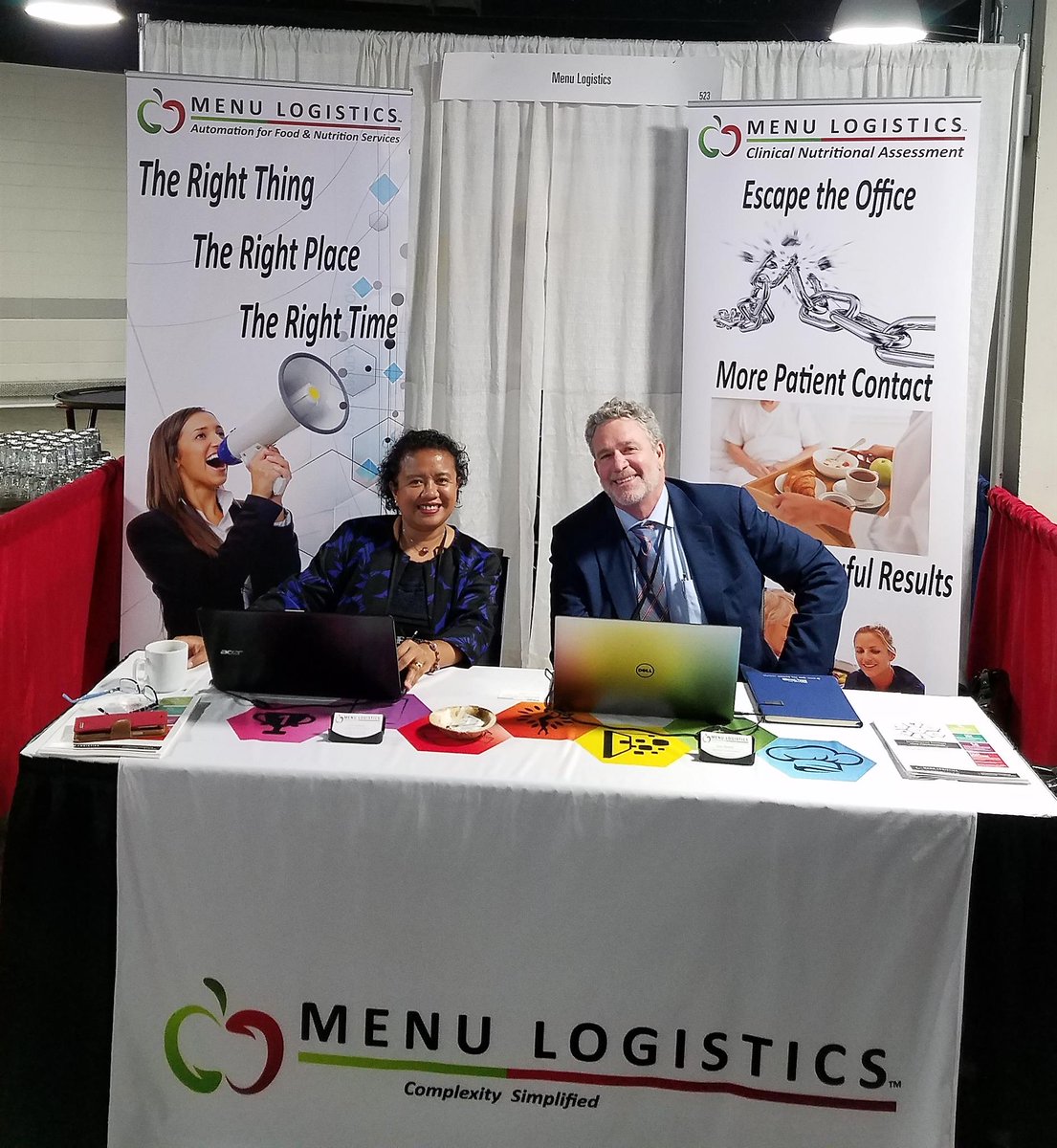 2018 North American Launch of Menu Logistics featuring Scott Mahoney, Managing Director and June Madrid, Systems Implementation Manager #ahfconference #associationforhealthcarefoodservice #minneapolis #menulogistics