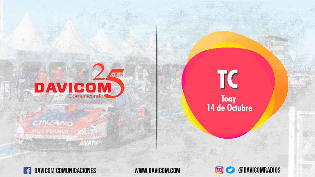 Davicomradios's tweet photo. 🏆Arranca el ultimo día de actividad en el #TCenToay y Davicom Racing siempre comunicando a la @actcargentina y sus pilotos ! https://t.co/isVCeoSZlm