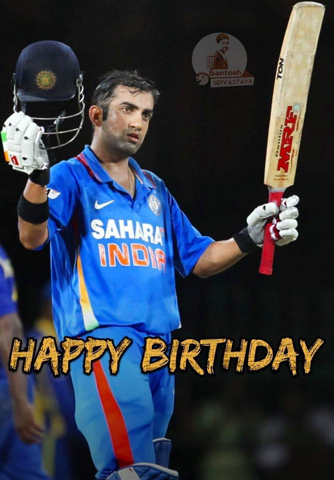                                ,                  Happy birthday gautam gambhir sir       