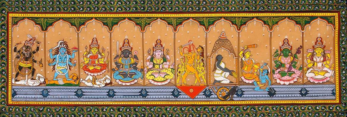 there are  #Dash  #Mahavidya (s) often invoked in  #Gupt  #Navratri? #Devi in forms of  #Mahavidyas depicted inspired by  #PattaChitra or?So many forms of  #Shakti who bless for longivity & protect by destroying  #demons the  #evils inside usHappy  #Navratri
