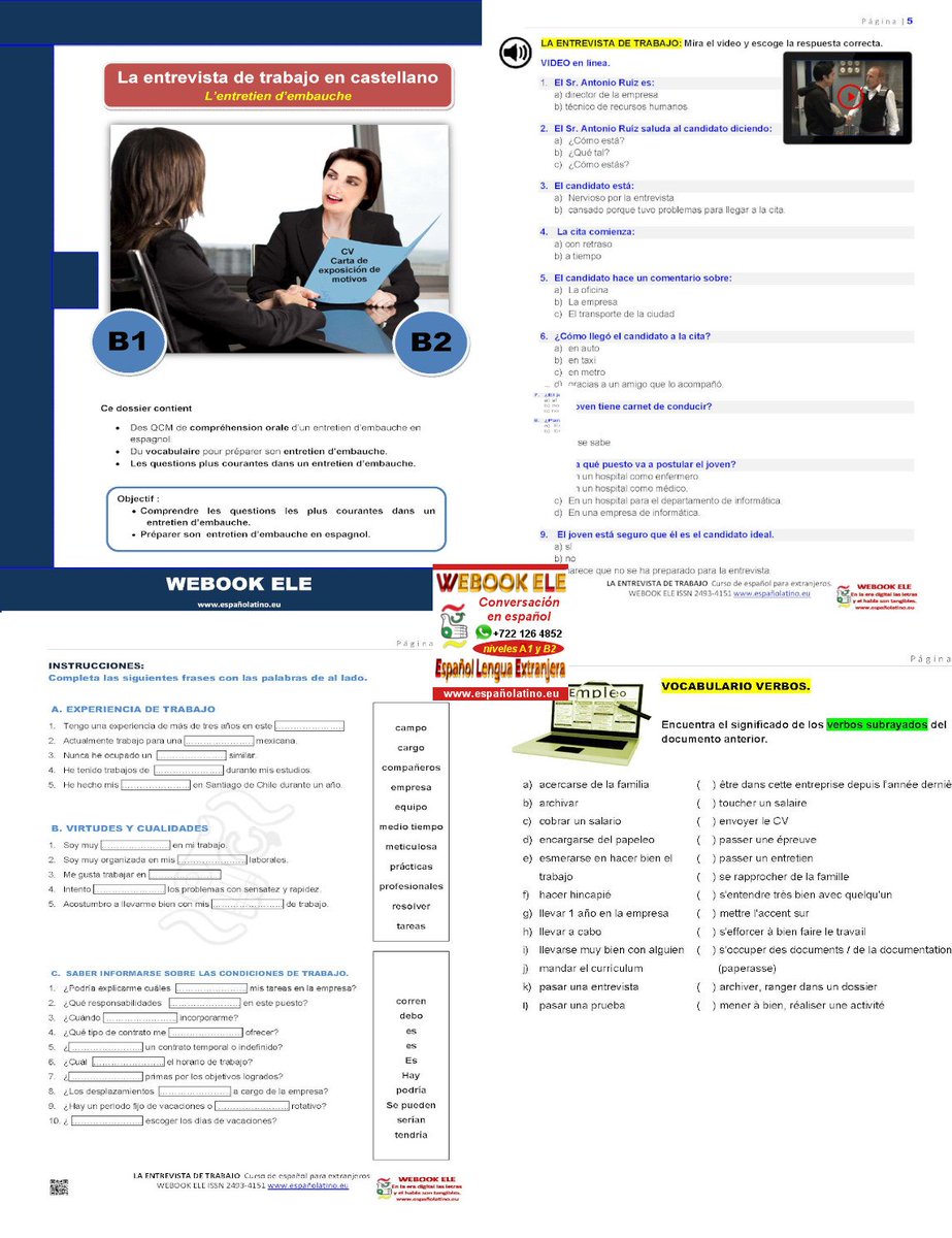 Preparar entrevista de trabajao en español.
españolatino.eu/ressource-mult…