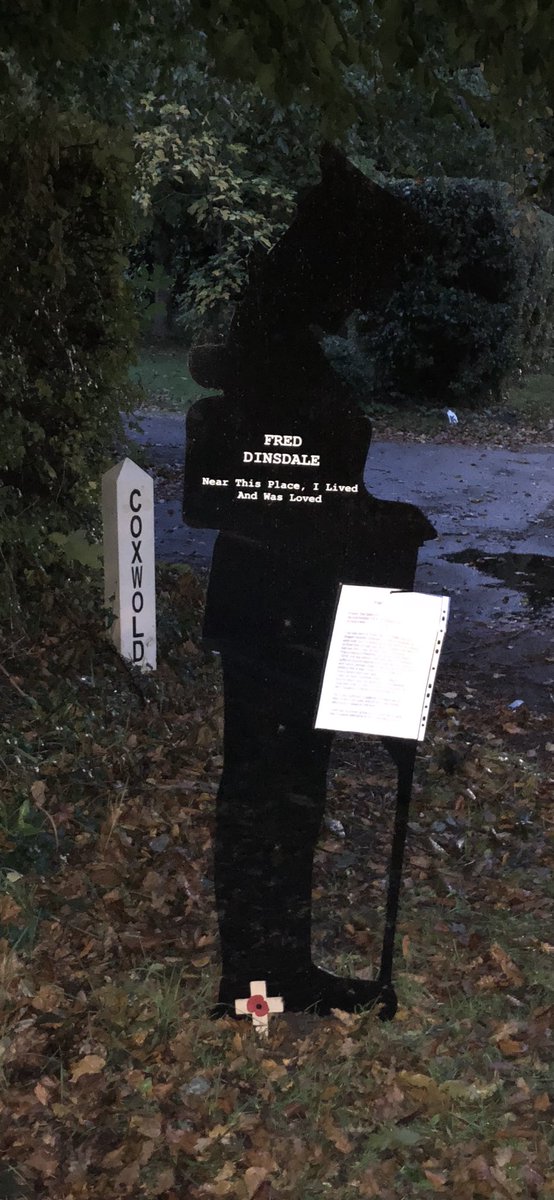 Beautiful sentiments by Walkington, all spread around the village. 100 year anniversary of the Great War. 
God of our fathers, known of old,
Lord of our far-flung battle line,
Beneath whose awful hand we hold
Dominion over palm and pine—
Lord God of Hosts, be with us yet