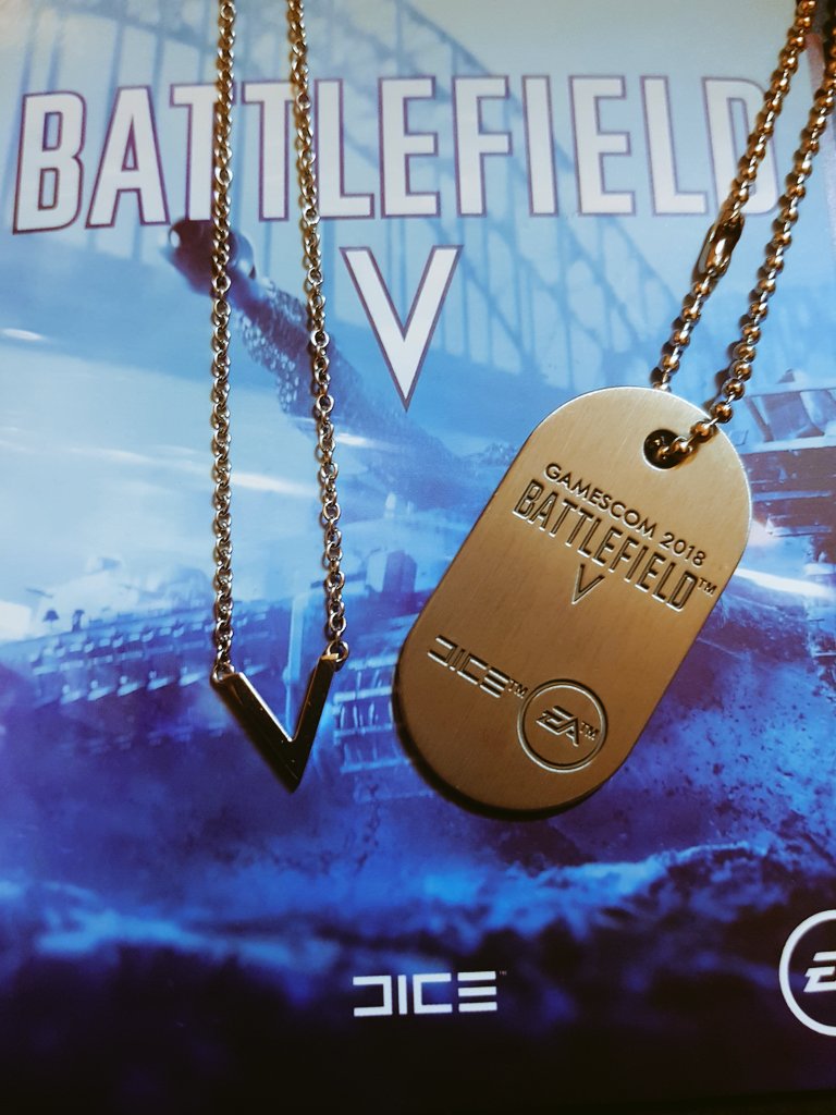 OfficialHvsZ's tweet photo. We are giving away 2x BFV I Morse Code dog tag.
And!
For all those who want to give something to their wife, girlfriend, daughter or oneself what connects with BFV and the hobby, we are giving away 2 V necklaces!

Simply RT and Follow to participate

We will drop more Vs soon!😊 https://t.co/JbMj9Wqe2b