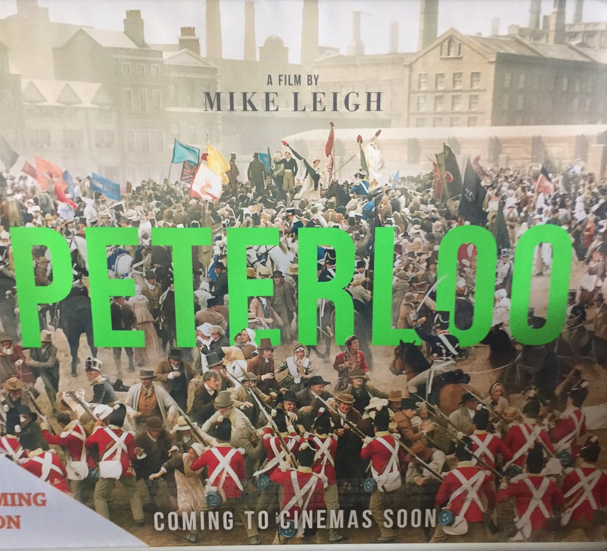 escapistshorts's tweet photo. Just the poster alone makes you want to see the film then when you see it’s a Mike Leigh film it becomes unmissable out November #peterloo #mikeleigh #supportindiefilm #film #manchesterhistory #peterloomasacre https://t.co/1oMv031Fq7