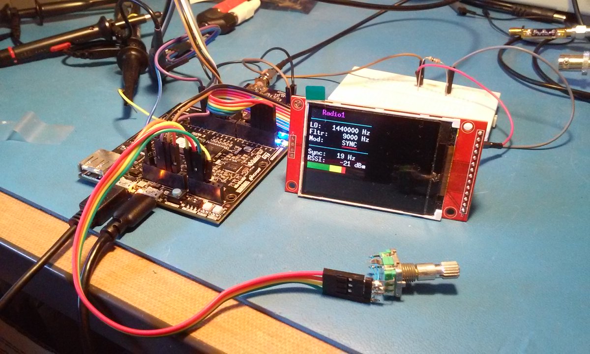 Another in the continuing series of 'Eric builds a radio on all the FPGA devboards'. In this episode, an HF-band (0-40MHz) SDR running on an Avnet Minized - Xilinx Zynq 7007 + 80MSPS ADC + audio DAC + 320x240 LCD and rotary encoder. DDC in FPGA, Demods and UI in ARM software.