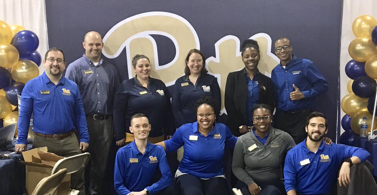 pittadmissions's tweet photo. Pitt staff had a great time representing our Bradford, Greensburg, Johnstown, and Pittsburgh campuses at the Philadelphia NACAC! #Pitt2023 #PittFits https://t.co/Quteh8XoF3