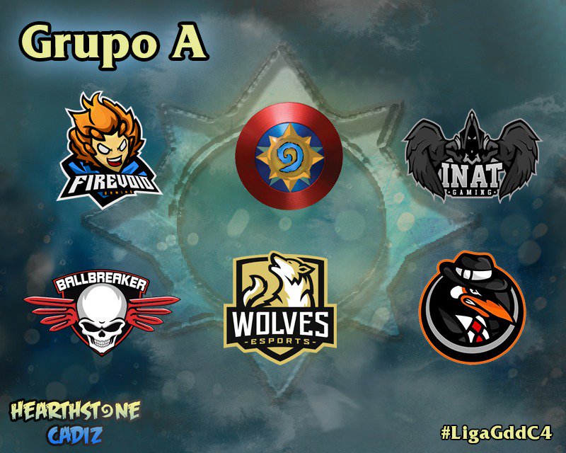 Grupo A:
- @FireVoidGaming (<a href="/CarlosMS7_/">carlos 🌒</a> y <a href="/vareaz97/">Vareaz</a>)
- Hearthstone Avengers (@PablitoAimar13 y <a href="/ignazs4/">ignazs_HS</a>)
- @iNaturalESP (<a href="/RacsodyHS/">Oscar</a> y @SiSMOKiNGHS)
- <a href="/BallbreakerAB/">Ballbreaker</a> (<a href="/trasga1/">TrasgaHS</a> y <a href="/KALIBAG_HS/">Marc Gomez 🎗</a>)
- <a href="/wolves_esports/">Wolves Esports</a> (<a href="/MatixoHS/">Mateusz Myjak</a> y <a href="/LazyA_HS/">LazyA</a>)
- <a href="/PGM_esports/">El nombre no puede estar en blanco</a> (<a href="/Slanex_HS/">Slanex</a> y <a href="/NazadrianHS/">Nazadrian</a>)