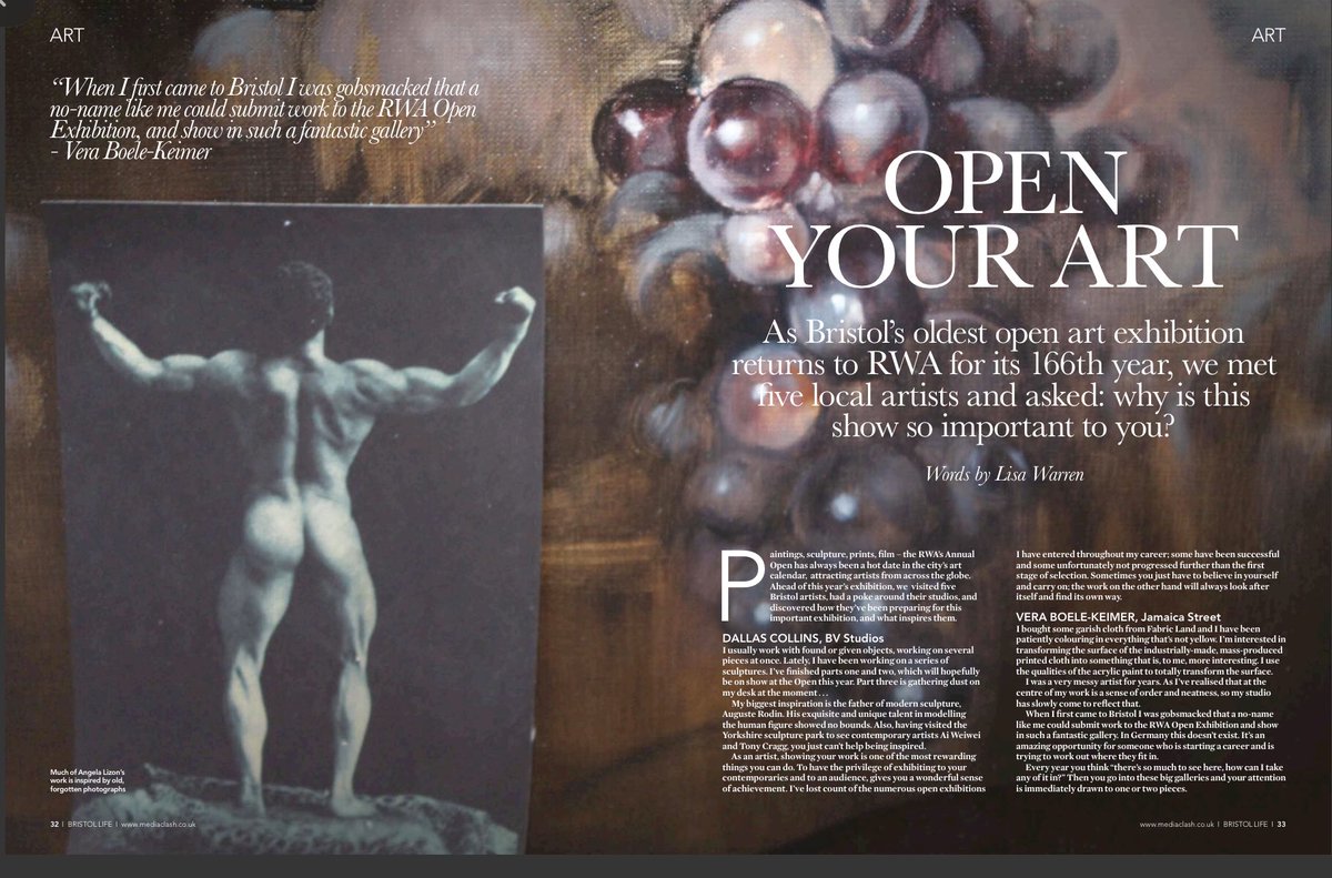 dalsartwork's tweet image. Bristol Life - Issue 253 issuu.com/mediaclash/doc… via @issuu good article on page 32-34 😉😉😉😉@poundarts @angela_lizon @Royal_Sculptors #cookingwithoutgas #RWA166 #sculpture #artexibition