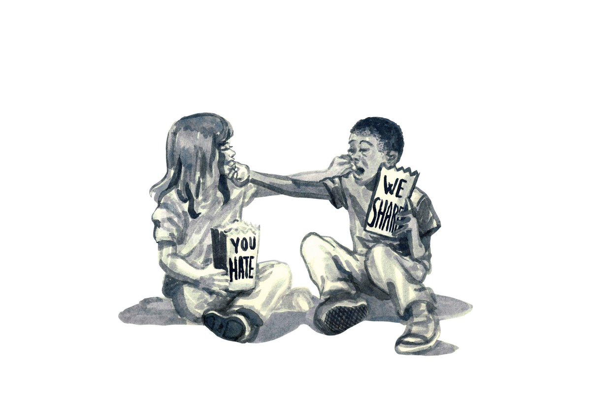 #ColmiamoLaDifferenza
👧🏽🍿🧒🏿
#wewillfightback day8
#umanitàaperta #lodi #stophate
#join @yoirene_rinaldi <a href="/123tso/">simone tso</a> and me on Instagram #illustrator #humanrights #daily #people #march #humanrights