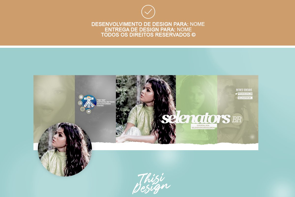 thisidesign's tweet image. Entrega para @proudselena_br. Obrigada pela preferencia.
Thisi Design © 2018