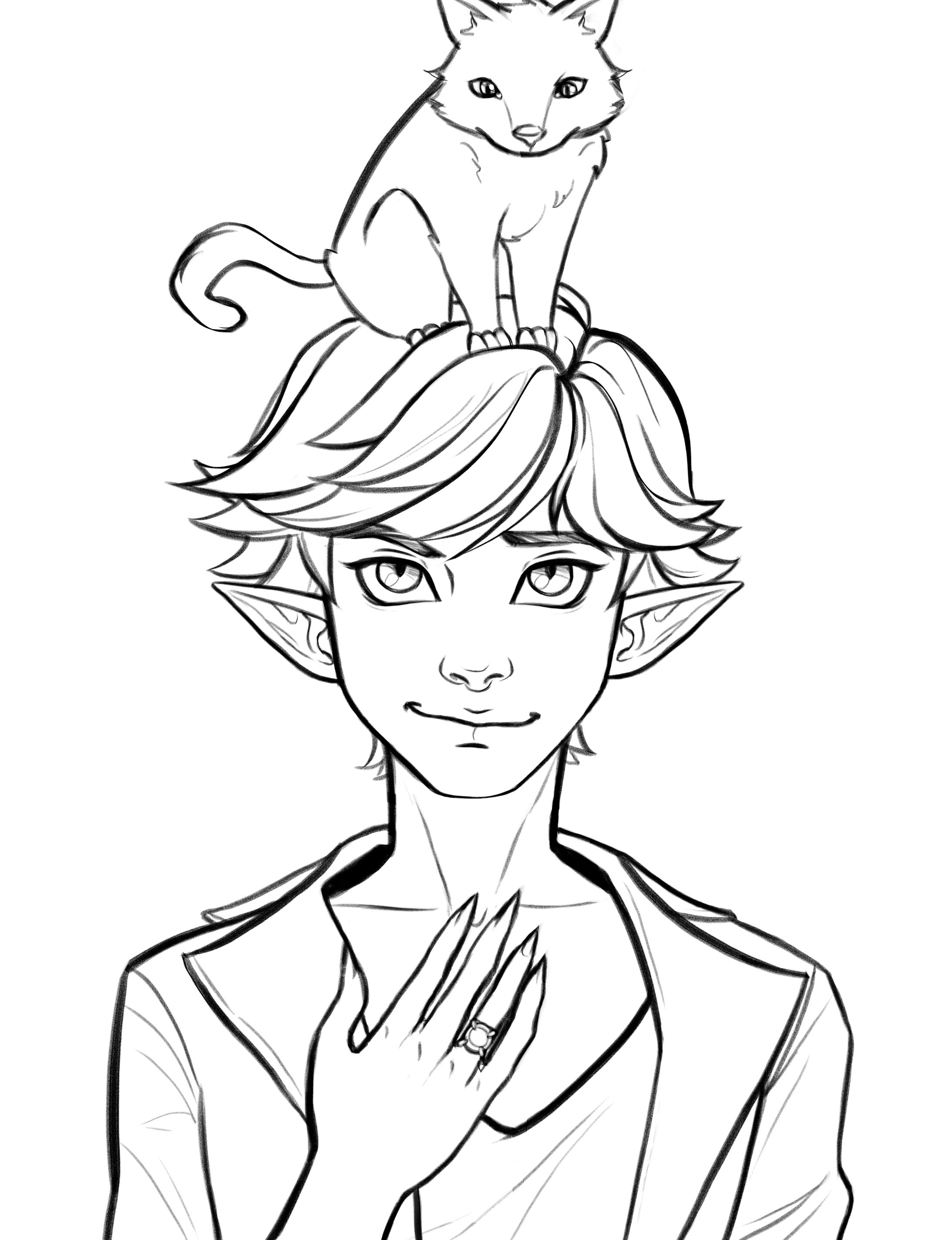 Taylaedraws Commissions Open Inktoberday14 Cat I Did Elf Marinette So I Had To Draw Elf Adrien Elf Inktoberelves Inktober Inktober18 Artistsontwitter Digitalart Illustration Chatnoir Miraculous Mlb Ml Adrienagreste