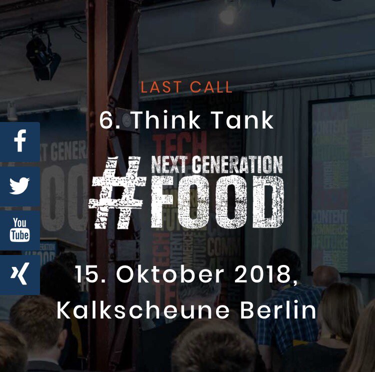 Morgen gehts los mit vielen spannenden Themen auf dem #NGF18 : #FoodTech #VerticalFarming #Efood #AlternativeProteins #EntoFood #SlowFood #Ghostkitchen  u.v.m. <a href="/RundschauLEH/">Rundschau für den Lebensmittelhandel</a> <a href="/Picnic_DE/">Picnic Deutschland</a> <a href="/DHLPaket/">DHL Paket</a> <a href="/P7S1Group/">ProSiebenSat.1</a> @ShareFoodsDE <a href="/burda_news/">Hubert Burda Media</a> <a href="/bluehorizoncorp/">Blue Horizon</a> next-generation-food.de