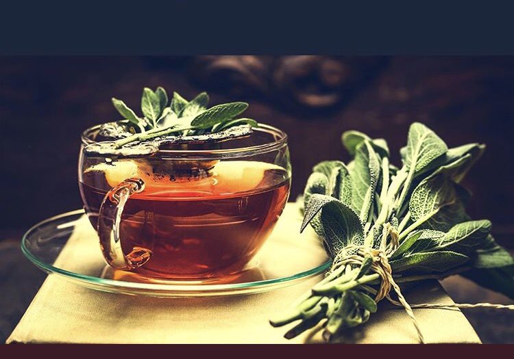 Get a jump on the week: Sage tea for self care Sunday is good for the head and the brain, as it quickens the senses and memory... #farmaesthetics