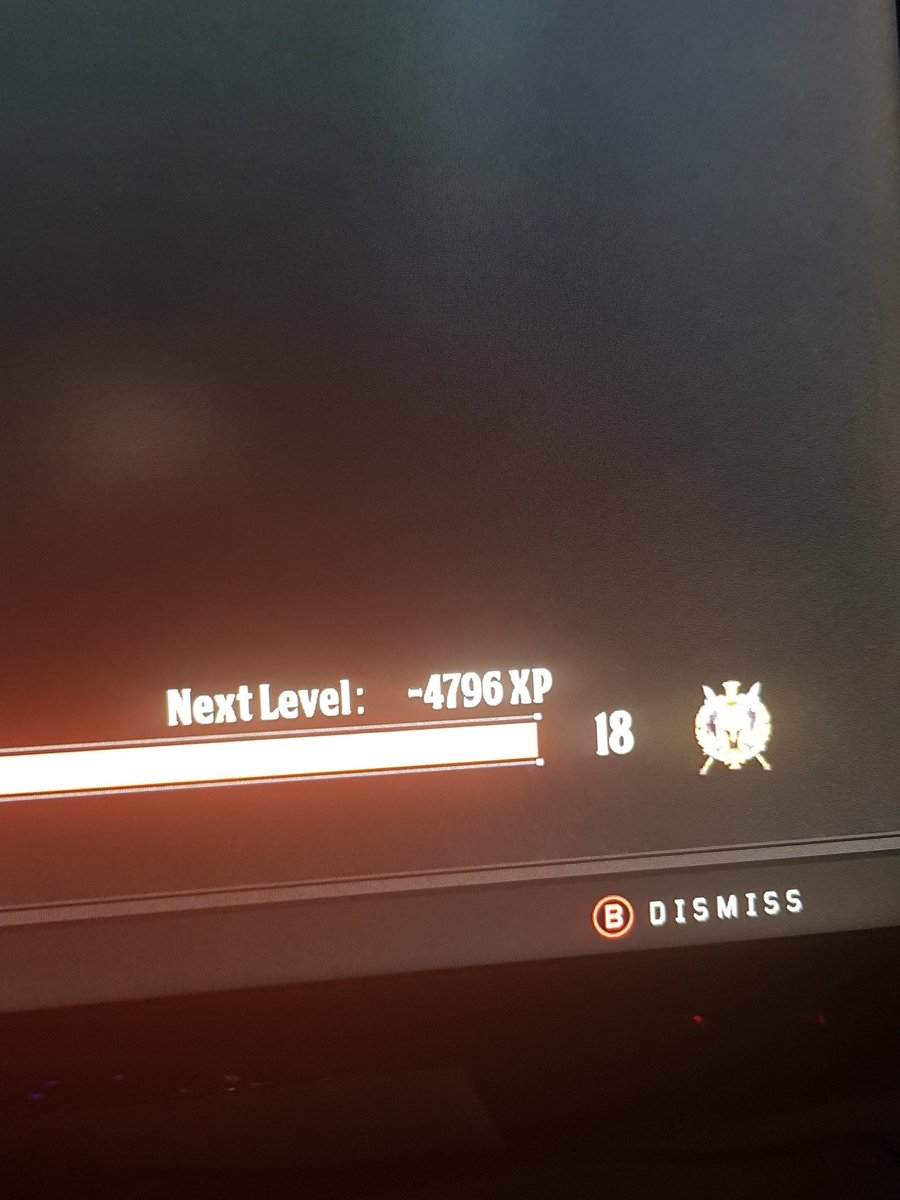 Keysta123's tweet photo. @ATVIAssist I am prestige 1 level 18 but when I press pause it says I have -4796 xp for my next level which is level 18 (not prestige level) help https://t.co/D5PgpqHeFK