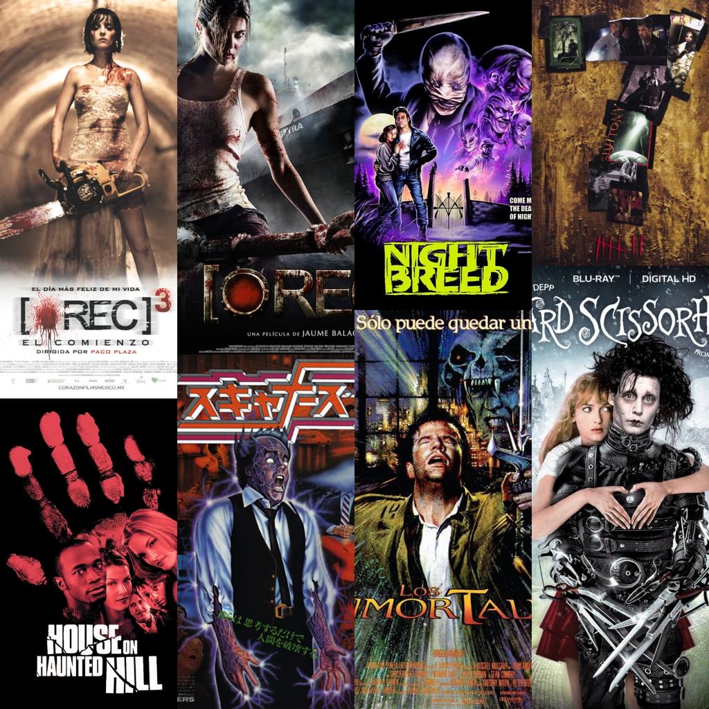LocoMotosierra's tweet photo. #ElLocoDeLaMotosierra
#Rec3Genesis y #Rec4Apocalipsis de @paco_plaza y @jbalaguero
#RazasDeNoche de @RealCliveBarker
#Seven de @davidfincher
#HouseOnHauntedHill de #WilliamMalone
#Scanners de @DavidCronenberg 
#LosInmortales de #RussellMulcahy
#EduardoManostijera de @TimWBurton https://t.co/tIEEuou6WT