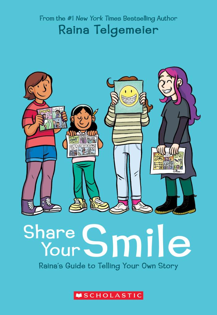 Scholastic's tweet photo. Have you heard? @goraina revealed two new books, Guts and Share Your Smile, for 2019! Get your first look here >> https://t.co/Dr5zVCyI1U https://t.co/CleEpkaUy4