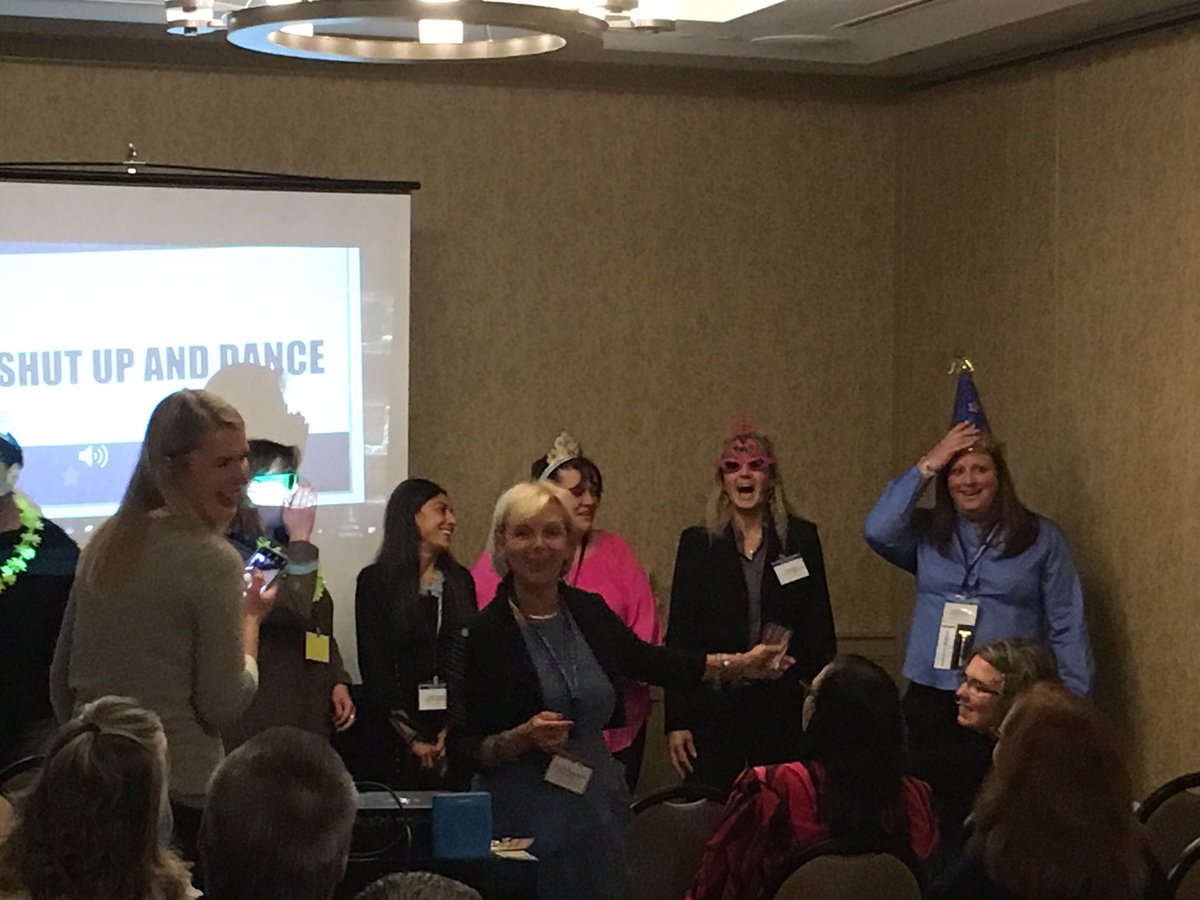 DrWadeHunt's tweet photo. Having fun with Dr. Kathy Harrington at #PAPrincipals #Lead18 conference.  Never forget to have fun! https://t.co/N8f7okyYn2