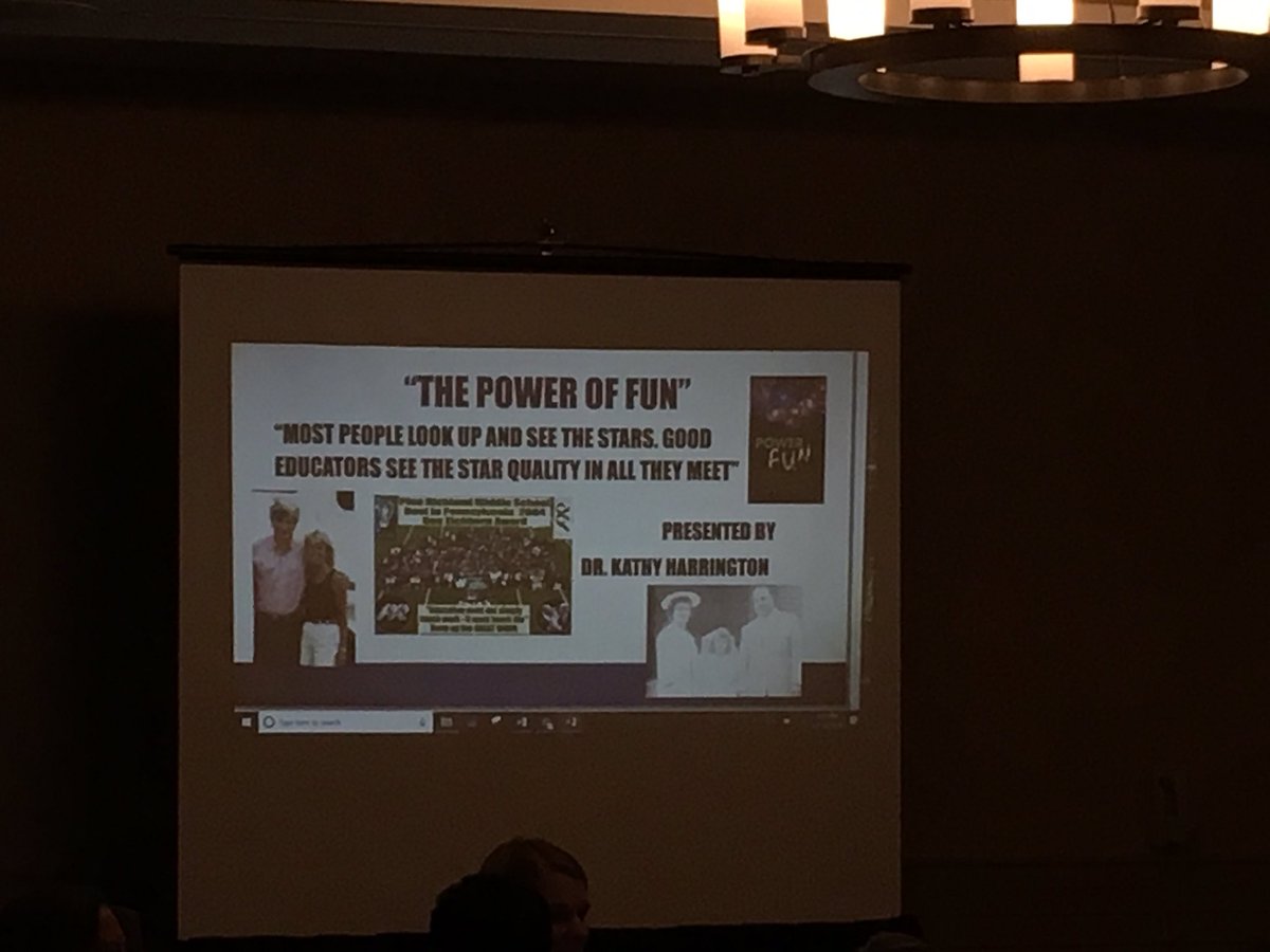 Having fun with Dr. Kathy Harrington at #PAPrincipals #Lead18 conference.  Never forget to have fun!