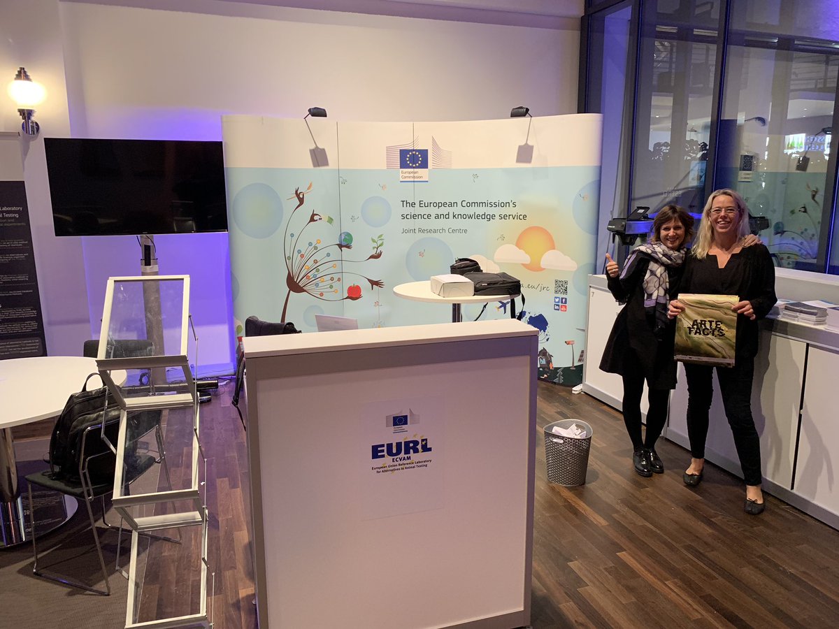 After some hard work, #ECVAM @EU_ScienceHub stand at #ESTIV2018 is ready! Come and visit us 15-18 Oct to learn more about our work!