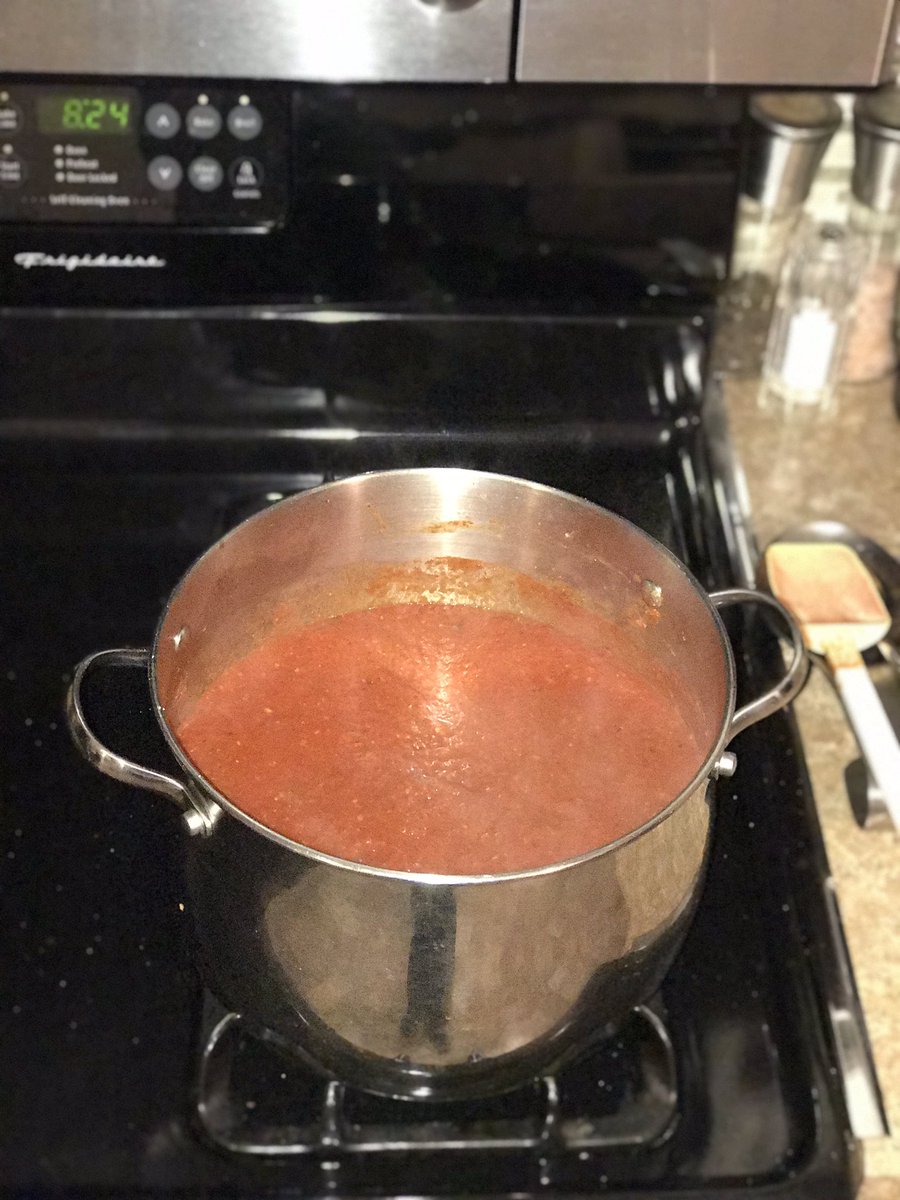AnjieCaff50's tweet photo. Some people stress eat. I apparently stress cook!  🤔🤦🏻‍♀️🤣 #cantsitstill #freezerprep cabbage and noodles, sausage soup, mow chow, chili, spaghetti sauce. 🤤😴 https://t.co/PHoYyw4StC
