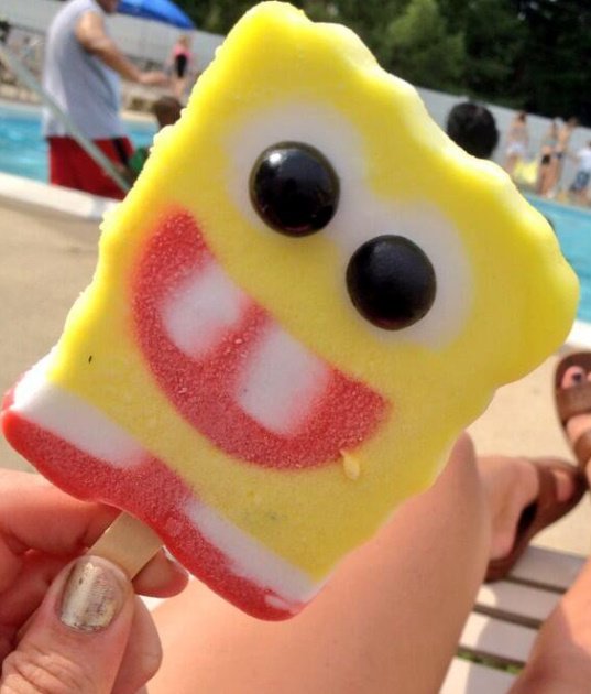 should've used the spongebob ice cream bar.