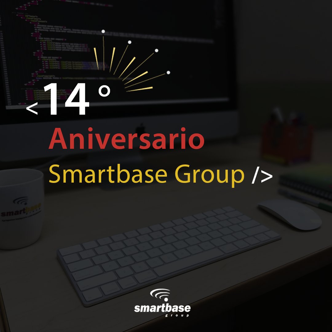 smartbasegroup's tweet photo. ¡Hoy #14oct estamos de aniversario! 🎊 Ya son 14 años innovando.  Gracias a nuestros clientes, partners y especialmente al equipo #SmartB 👩🏼‍💻👨🏻‍💻 por la confianza brindada.

#SmartbaseGroup es #Innovación y #Tecnología para un mejor #futuro de las empresas venezolanas 🇻🇪 y Latam. https://t.co/cQHor8Twql