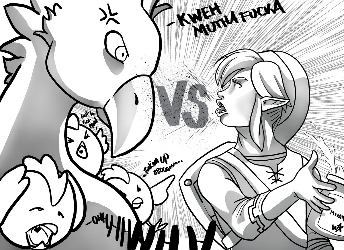 Magnomite's tweet image. #inktober #Inktober2018 #Day5
#chicken #Linktober #link #LegendOfZelda #loz #Breathofthewild #nintendo #Chocobo #FinalFantasy #Squareenix #Kweh #wark #Ohhhmeme