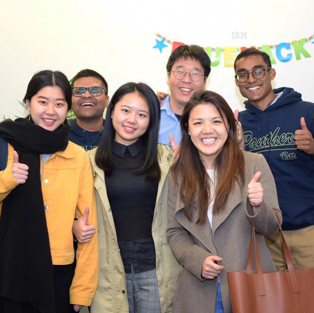 PittInnovates's tweet photo. 👍🏼👍🏼Thumbs way up for the #bluehack judges, mentors, EIRs, @ibm reps, and volunteers who helped make it happen! @THINK160 https://t.co/qRQhTQjoEi