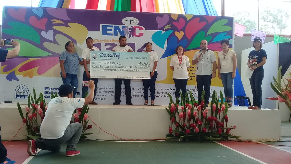 fefmexico's tweet photo. ¡Lo logramos, muchas gracias a todos! #DonaFEF #ENC2018 https://t.co/9IrcJwjxQc