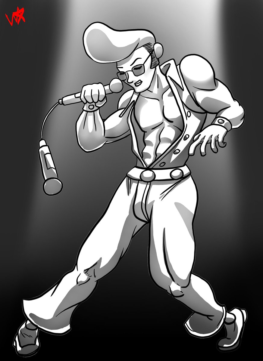 Magnomite's tweet image. #inktober #Inktober2018 #Day11
#Cruel #TheKing #ElvisPresley #JohnnyBravo #Maxi #SoulCalibur #SOULCALIBURVI  #Dontbecruel #whyyougottabesocruel