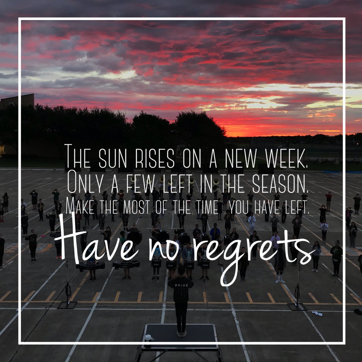 GoPirateBand's tweet photo. Letβs have a great week no matter what the weather does! #onevoice18 https://t.co/ovtd5Pzhq2