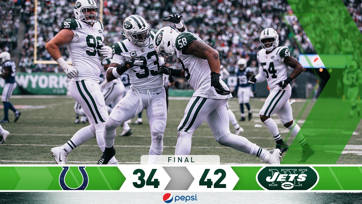 Two wins in a row and we're back at .500. #INDvsNYJ https://t.co/6uDkPjm7a6