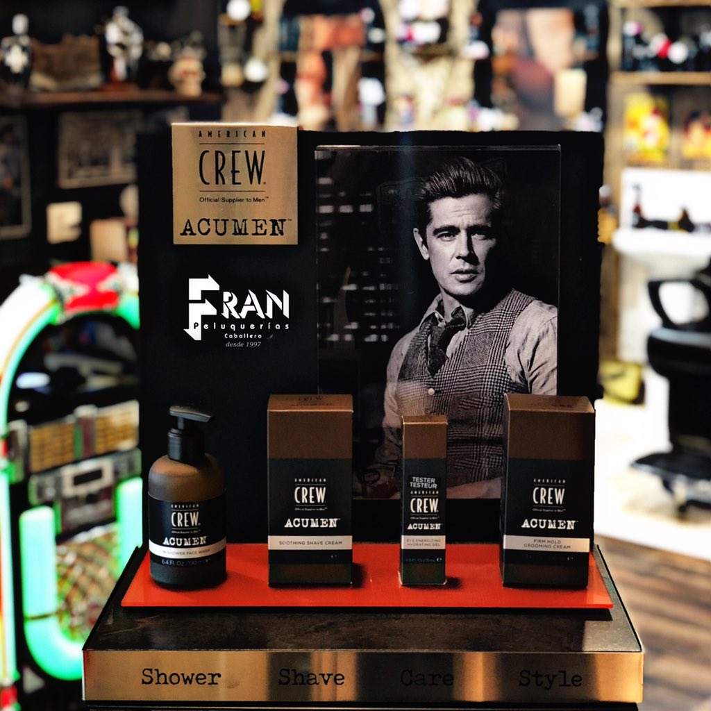 FranPeluquerias's tweet photo. por fin la alta cosmetica llega para el hombre de hoy #acumen @FranPeluquerias @intuAsturias @AmericanCrewSPA #acumen https://t.co/HOUwY6gYCX