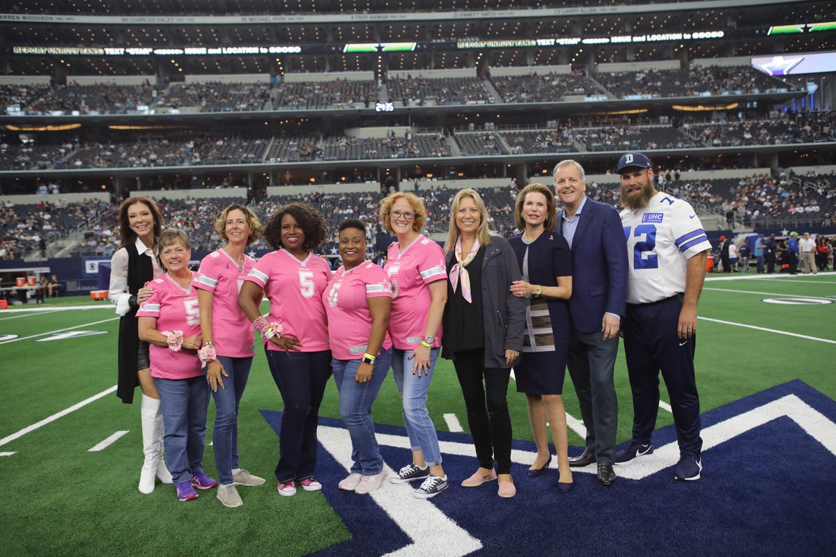 SusanGKomen's tweet photo. Community. Care. Research. Action. We couldn’t do it without incredible partners, like @dallascowboys and @AmericanAir! #Cowboys4Komen #NonstopFight https://t.co/Z8wqXyMKAT