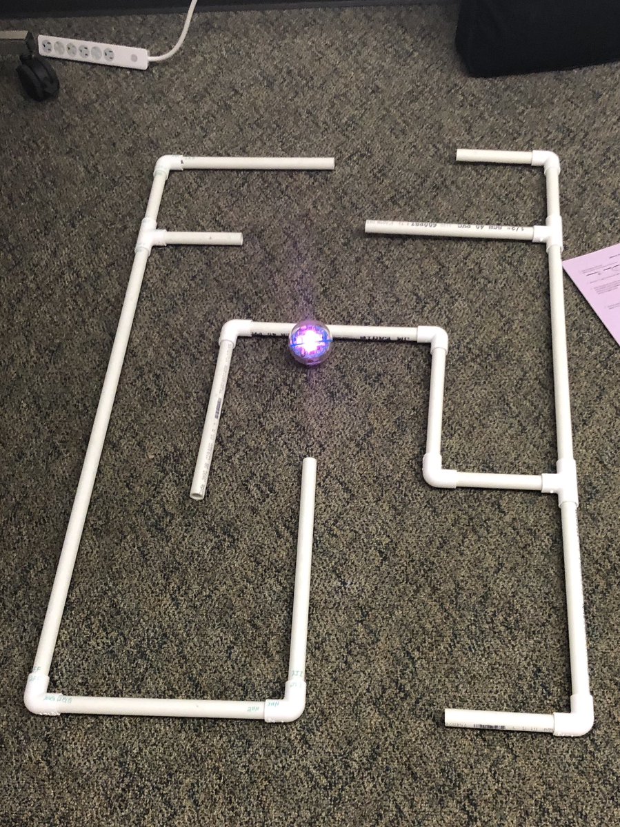 katrdatr's tweet photo. Trying to get my Sphero through the maze this afternoon! Such a great time at fall cue! #fallcue2018 #spheroedu https://t.co/XVPO2PbH8f