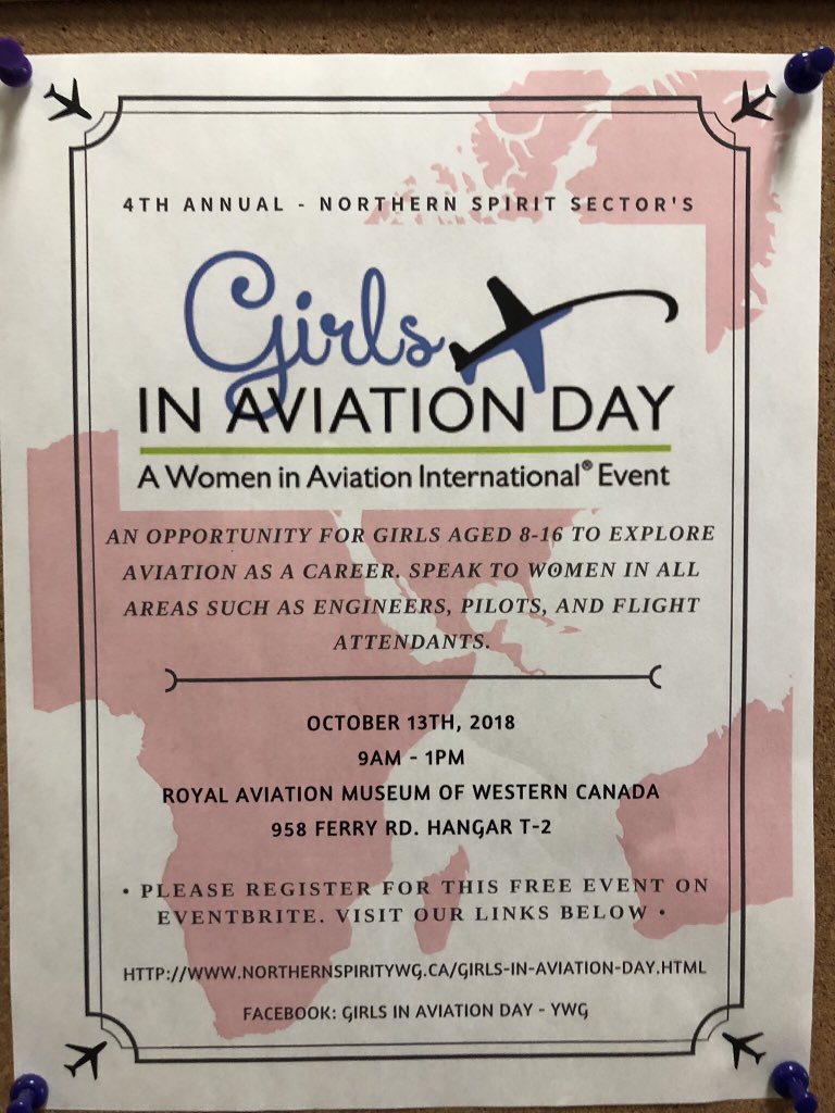 RoderLorne's tweet image. “Girls in Aviation Day” was another great success.  The future of Manitoba aerospace, is somewhere in amongst these ladies at the Royal Aviation Museum (RAMWC). @girlsinaviation @RoderLorne @HistoryoFlight @manitobatourism @manitobaaerospace