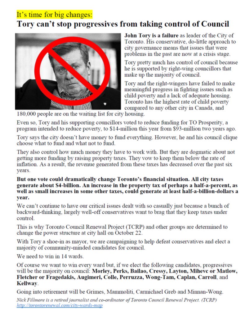 TorontoRenewal's tweet photo. John Tory is a failure as leader of #Toronto
His conservative, do-little approach means that issues that were problems in the past are now at a crisis stage.
#HousingCrisis #janeandfinch #TOpoli #CityCouncil #OurCityHall #OurDemocracy
How to vote: https://t.co/Y3jMGoCgu7 https://t.co/Zd8oHIVrqx
